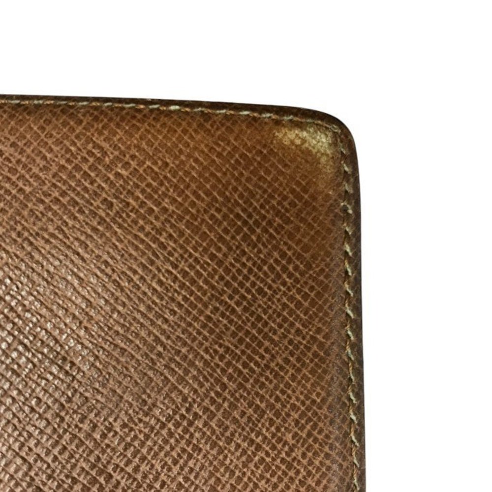 LOUIS VUITTON Louis Vuitton Monogram Porte Carte Credit Long Wallet Men's Brown - Picture 7 of 9